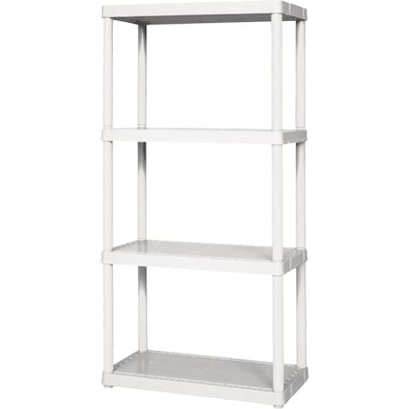 Gracious Living 4 Shelf Light Duty White Solid Unit 91064-1C-90